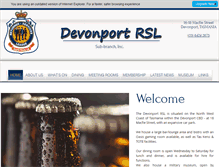 Tablet Screenshot of devonportrsl.com